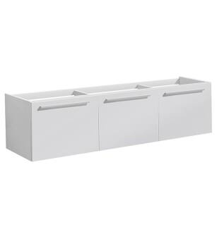 Fresca FCB8093WH Vista 60" White Modern Single Sink Bathroom Vanity