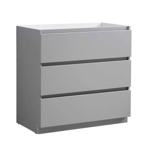 Fresca FCB9336GR Lazzaro 36" Gray Free Standing Modern Bathroom Cabinet
