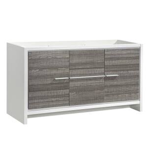Fresca FCB8119HA-S Allier Rio 60" Ash Gray Single Sink Modern Bathroom Cabinet