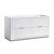 Fresca FCB8460WH-D Valencia 60" Glossy White Free Standing Double Sink Modern Bathroom Cabinet