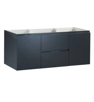 Fresca FCB8348GG-D Valencia 48" Dark Slate Gray Wall Hung Double Sink Modern Bathroom Cabinet