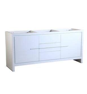 Fresca FCB8172WH Allier 72" White Modern Double Sink Bathroom Cabinet