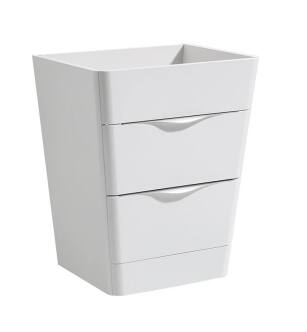 Fresca FCB8525WH Milano 26" Glossy White Modern Bathroom Cabinet