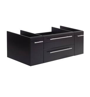 Fresca FCB6148ES-UNS Lucera 48" Espresso Wall Hung Undermount Sink Modern Bathroom Cabinet