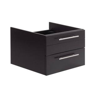 Fresca FCB6124ES-UNS Lucera 24" Espresso Wall Hung Undermount Sink Modern Bathroom Cabinet