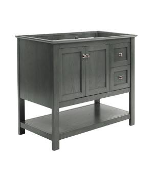 Fresca FCB2340VG Manchester Regal 40" Gray Wood Veneer Traditional Bathroom Cabinet