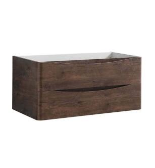 Fresca FCB9040RW Tuscany 40" Rosewood Wall Hung Modern Bathroom Cabinet