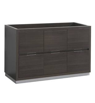 Fresca FCB8448GO-D Valencia 48" Gray Oak Free Standing Double Sink Modern Bathroom Cabinet
