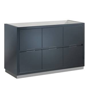 Fresca FCB8448GG Valencia 48" Dark Slate Gray Free Standing Single Sink Modern Bathroom Cabinet
