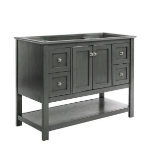 Fresca FCB2348VG Manchester Regal 48" Gray Wood Veneer Traditional Bathroom Cabinet