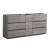 Fresca FCB93-301230HA-D Lazzaro 72" Ash Gray Free Standing Double Sink Modern Bathroom Cabinet