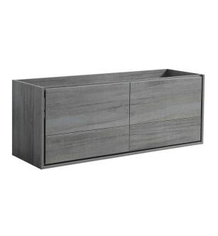 Fresca FCB9260OG-S Catania 60" Ocean Gray Wall Hung Single Sink Modern Bathroom Cabinet