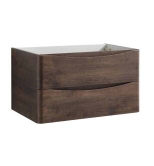 Fresca FCB9032RW Tuscany 32" Rosewood Wall Hung Modern Bathroom Cabinet