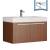 Fresca FCB8090TK-I Vista 36" Teak Modern Bathroom Cabinet with Integrated Sink