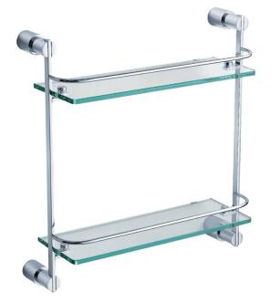 Fresca FAC0146 Magnifico 2 Tier Glass Shelf in Chrome