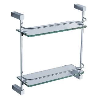 Fresca FAC0446 Ottimo 2 Tier Glass Shelf in Chrome