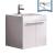 Fresca FCB8058WH-I Alto 23" White Modern Bathroom Cabinet with Integrated Sink