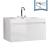 Fresca FCB8010WH-I Mezzo 39" White Modern Bathroom Cabinet with Integrated Sink