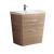 Fresca FCB8532WK-I Milano 32" White Oak Modern Bathroom Cabinet with Integrated Sink