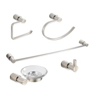 Fresca FAC0100BN Magnifico 5 Piece Bathroom Accessory Set in Brushed Nickel
