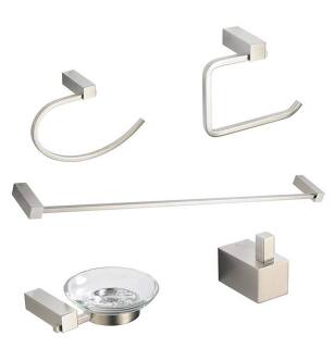 Fresca FAC0400BN Ottimo 5 Piece Bathroom Accessory Set in Brushed Nickel