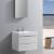 Fresca FVN8330WH Valencia 30" Glossy White Wall Hung Modern Bathroom Vanity with Medicine Cabinet