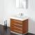 Fresca FVN8030TK Livello 30" Modern Bathroom Vanity with Medicine Cabinet inTeak