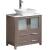 Fresca FCB6230GO-CWH-V Torino 30" Gray Oak Modern Bathroom Cabinet with Top & Vessel Sink