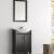 Fresca FVN2302BL-CMB Hartford 24" Black Traditional Bathroom Vanity