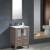 Fresca FVN6224GO-UNS Torino 24" Modern Bathroom Vanity with Integrated Sink in Gray Oak