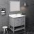 Fresca FVN2336GR Manchester 36" Gray Traditional Bathroom Vanity with Mirror