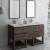 Fresca FVN31-241224ACA-FS Formosa 60" Floor Standing Double Sink Modern Bathroom Vanity with Open Bottom & Mirrors in Acacia