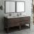 Fresca FVN31-3636ACA-FS Formosa 72" Floor Standing Double Sink Modern Bathroom Vanity with Open Bottom & Mirrors in Acacia