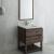 Fresca FVN3130ACA-FS Formosa 30" Floor Standing Modern Bathroom Vanity with Open Bottom & Mirror in Acacia