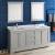 Fresca FVN2472GRV Windsor 72" Gray Textured Traditional Double Sink Bathroom Vanity with Mirrors