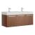 Fresca FCB8092TK-D-I Vista 48" Teak Modern Bathroom Vanity with Integrated Double Sink