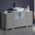 Fresca FCB62-123012GR-CWH-V Torino 54" Grey Modern Bathroom Cabinets with Top & Vessel Sink