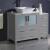 Fresca FCB62-3012GR-CWH-V Torino 42" Grey Modern Bathroom Cabinets with Top & Vessel Sink