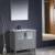 Fresca FVN6236GR-UNS Torino 36" Grey Modern Bathroom Vanity with Integrated Sink