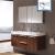 Fresca FVN8013GW Opulento 54" Walnut Modern Double Sink Bathroom Vanity with Medicine Cabinet