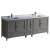 Fresca FCB20-361236GR-CWH-U Oxford 84" Gray Traditional Double Sink Bathroom Cabinets with Top & Sinks