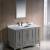 Fresca FVN20-122412GR Oxford 48" Gray Traditional Bathroom Vanity with 2 Side Cabinets