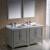 Fresca FVN20-3030GR Oxford 60" Gray Traditional Double Sink Bathroom Vanity