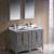 Fresca FVN20-2424GR Oxford 48" Gray Traditional Double Sink Bathroom Vanity