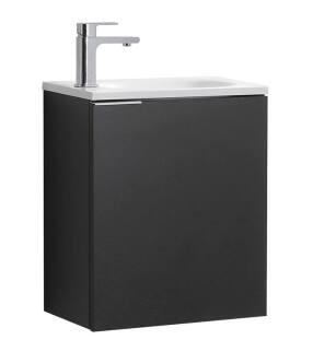 Fresca FCB8003BW-I Valencia 20" Black Wall Hung Modern Bathroom Vanity