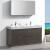 Fresca FVN8460GO-D Valencia 60" Gray Oak Free Standing Double Sink Modern Bathroom Vanity with Medicine Cabinet