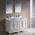 Fresca FVN20-2424AW Oxford 48" Traditional Double Sink Bathroom Vanity in Antique White