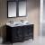 Fresca FVN20-2424ES Oxford 48" Traditional Double Sink Bathroom Vanity in Espresso