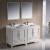 Fresca FVN20-3030AW Oxford 60" Traditional Double Sink Bathroom Vanity in Antique White