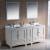 Fresca FVN20-301230AW Oxford 72" Traditional Double Sink Bathroom Vanity with Side Cabinet in Antique White